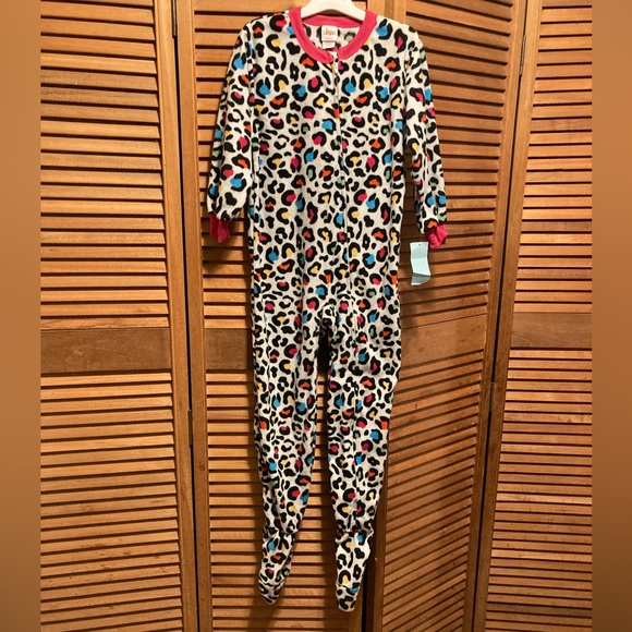 Circo Colorful Fleece Onesie Pajamas with Feet - Picture 1 of 14